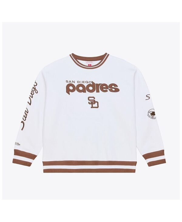 ミッチェル\u0026ネス メンズ アウター パーカー・スウェット プルオーバー フリース Mitchell \u0026 Ness Men\u0027s White San Diego Padres Arctic Fleece Sweatshirt White 白いこと