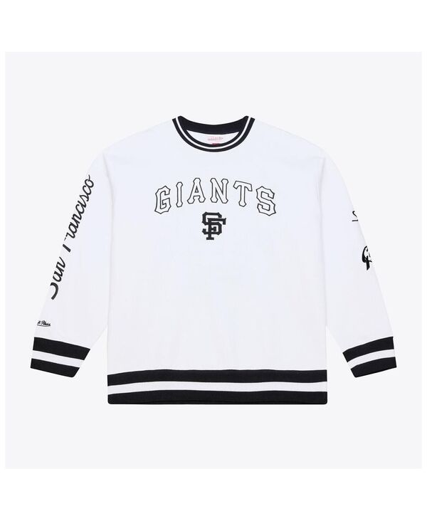 ミッチェル\u0026ネス メンズ アウター パーカー・スウェット プルオーバー フリース Mitchell \u0026 Ness Men\u0027s White San Francisco Giants Arctic Fleece Sweatshirt White 白いこと