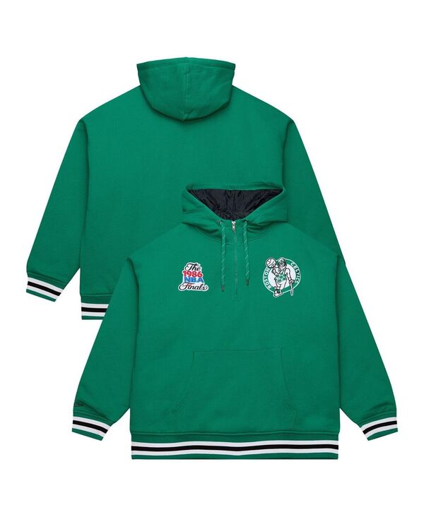 ミッチェル\u0026ネス メンズ アウター パーカー・スウェット キルティング フリース Mitchell \u0026 Ness Men\u0027s Green Boston Celtics Throw It Back Quilted Fleece Quarter-Zip Hoodie Green 緑であること