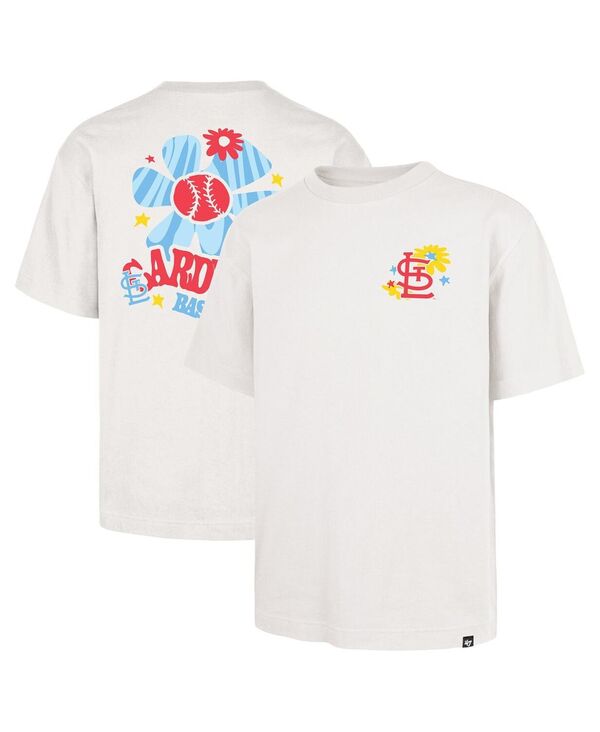 47 ブランド名 メンズ トップス ティーシャツ \u002747 Brand Men\u0027s Cream St. Louis Cardinals Flora Foundation T-Shirt White 白いこと