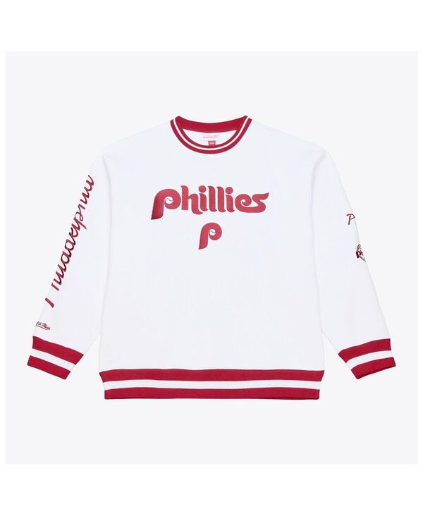 ミッチェル\u0026ネス メンズ アウター パーカー・スウェット プルオーバー フリース Mitchell \u0026 Ness Men\u0027s White Philadelphia Phillies Arctic Fleece Sweatshirt White 白いこと