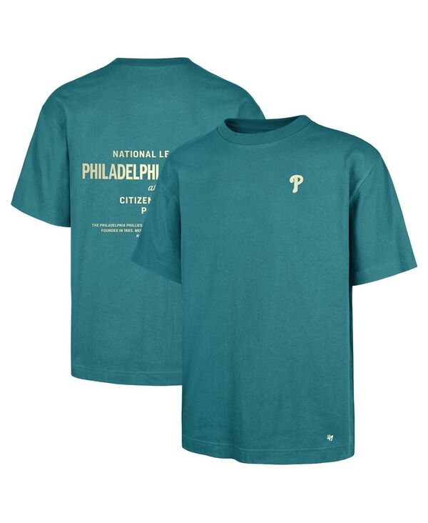 47 ブランド名 メンズ トップス ティーシャツ \u002747 Brand Men\u0027s Hunter Green Philadelphia Phillies Leon Foundation T-Shirt Hunter Green 緑であること
