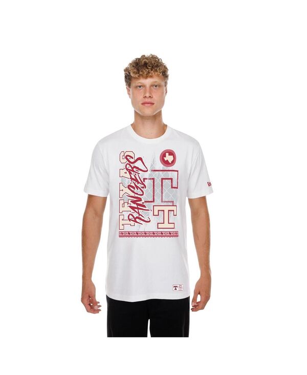 ニュー内鰓 メンズ トップス ティーシャツ New Era Men\u0027s Whitexas Rangers 2026 City Connect Photo Real T-Shirt White 白いこと