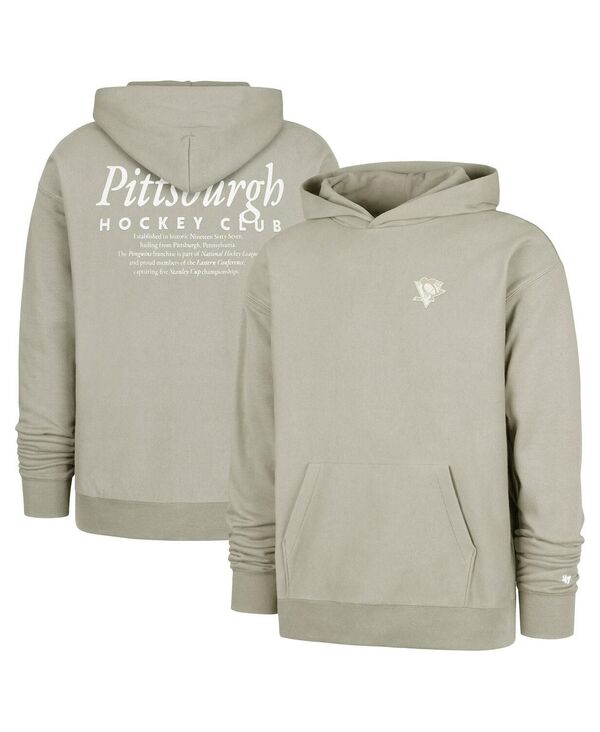 47 ブランド名 メンズ アウター パーカー・スウェット \u002747 Brand Men\u0027s Gray Pittsburgh Penguins Foundation Pullover Hoodie Gray 薄墨色
