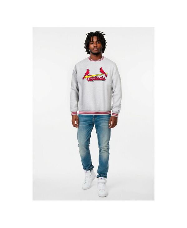 はやりっ子 メンズ アウター パーカー・スウェット ティーシャツ Champion Men\u0027s Heather Gray St. Louis Cardinals Reverse Weave Sweatshirt Heather Gray 薄墨色