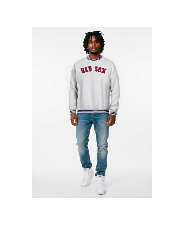 はやりっ子 メンズ アウター パーカー・スウェット ティーシャツ Champion Men\u0027s Heather Gray Boston Red Sox Reverse Weave Sweatshirt Heather Gray 薄墨色