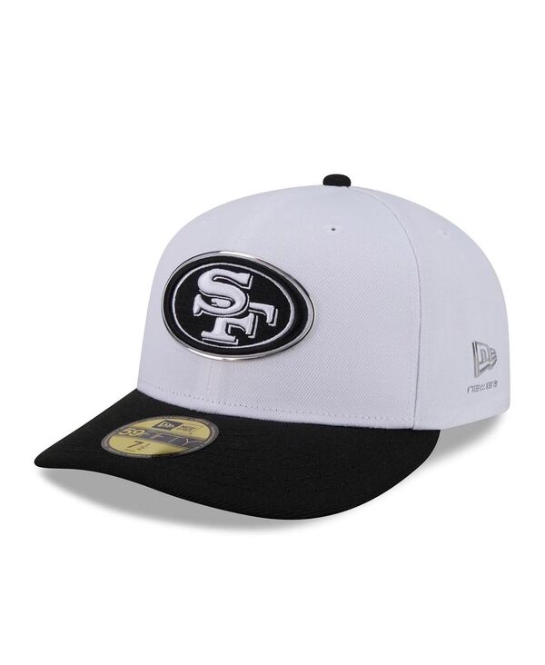 ニュー内鰓 メンズ 添え物 かぶり笠 New Era Men\u0027s White/Black San Francisco 49ers 2026 NFL Draft Pre-Curved 59FIFTY Fitted Hat White Black 白いこと