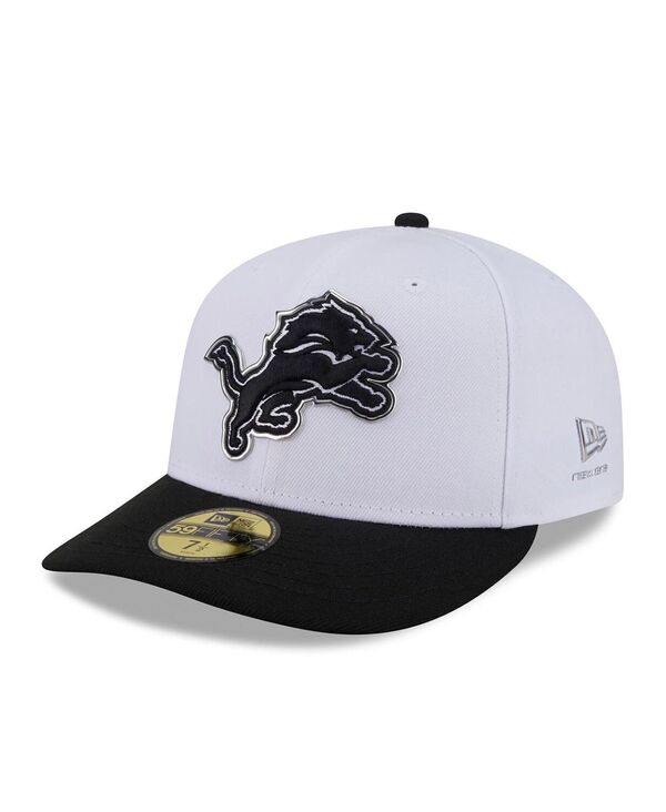 ニュー内鰓 メンズ 添え物 かぶり笠 New Era Men\u0027s White/Black Detroit Lions 2026 NFL Draft Pre-Curved 59FIFTY Fitted Hat White Black 白いこと