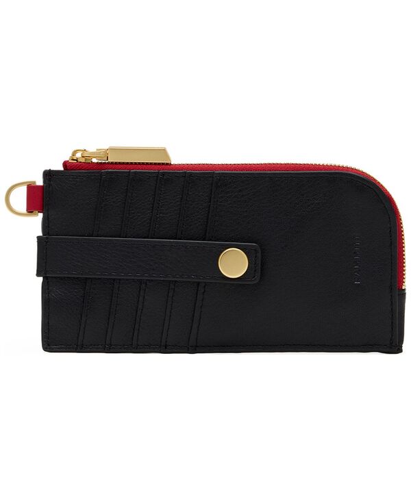 ハミット レディース 付属品 紙入れ なめし革 Hammitt 210 East Leather Wallet Black 黒いこと