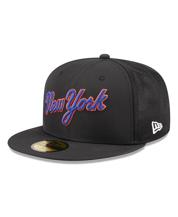 ニュー内鰓 メンズ 添え物 かぶり笠 New Era Men\u0027s Black New York Mets 2026 Batting Practice 59FIFTY Fitted Hat Black 黒いこと