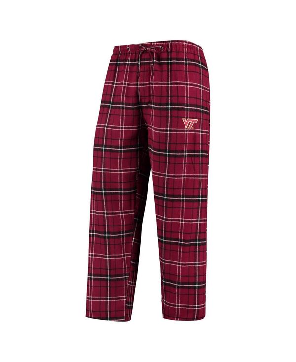 コンセプツ 運動競技 メンズ ボトムス 心地よいズボン下 Conceptsport Men\u0027s Maroon/Black Virginia Techokies Ultimate Flannel Pants Maroon Black 黒いこと