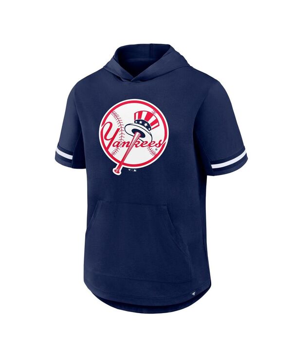 ファナティクス メンズ トップス プルオーバー Fanatics Men\u0027s Navy New York Yankees Optimal Play Hooded T-Shirt Navy 米国海軍