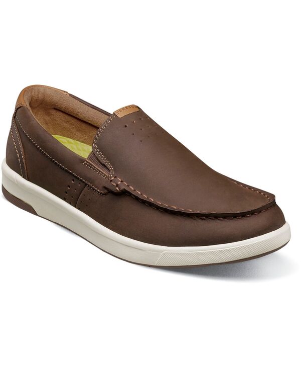 フローシャイム メンズ シューズ スニーカー Florsheimen\u0027s Crossover Moc Toe Slip On Sneaker Brown 赤銅色
