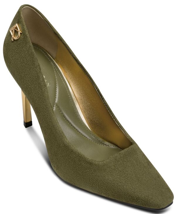 ダナ キャラン ニューヨーク州 レディース シューズ スリッポン・ローファー 踵 Donna Karanew York Women\u0027savita Higheel Slip-On Pumps Olive オリーブ