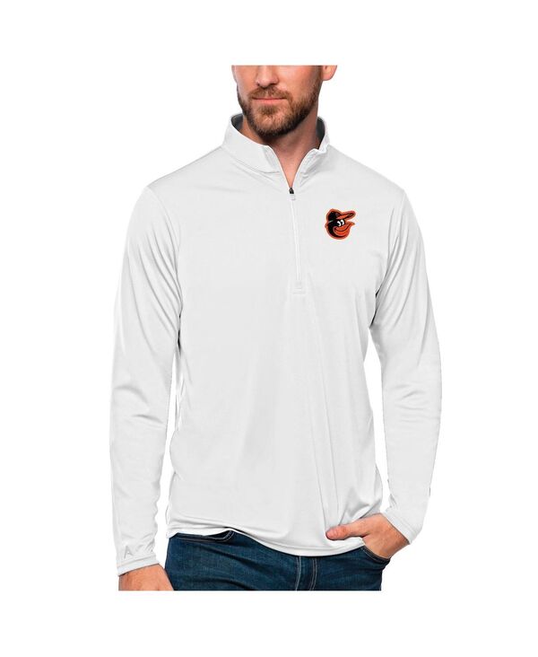 アンティグア メンズ アウター パーカー・スウェット Antigua Men\u0027s White Baltimore Orioles Tribute Quarter-Zipullover Top White 白いこと