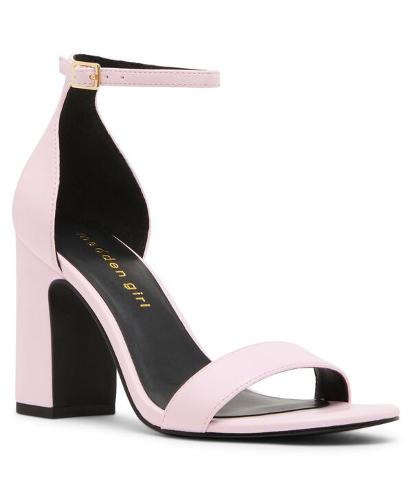 マッデンガール レディース シューズ サンダル ヒール Madden Girl Women'sasha Two-Piece Block-Heel Dressandals Pretty Pink ピンク|ReVida 店