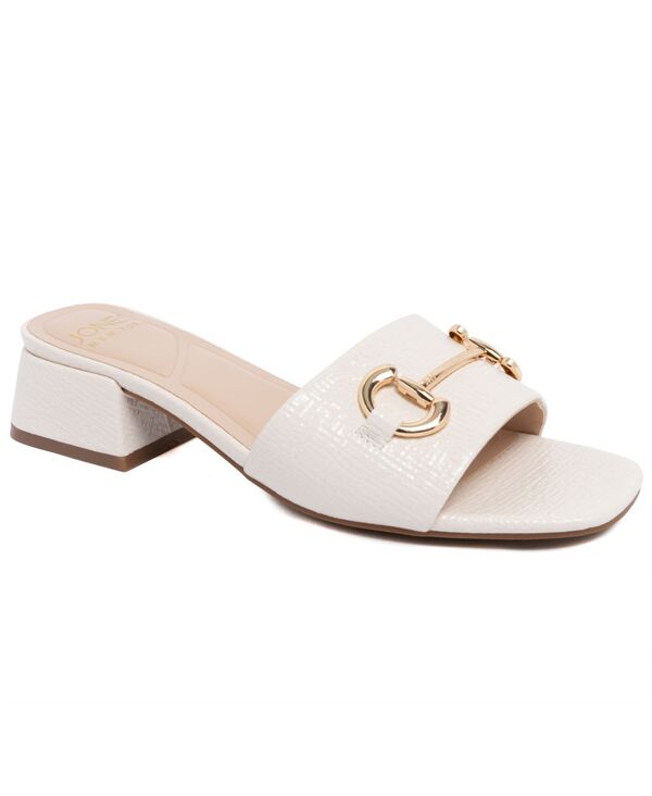 ジョーンズニューヨーク州 レディース シューズ サンダル Jones New York Women\u0027s Uniqua Open Toe Slide Dressandals Bone Crinkle