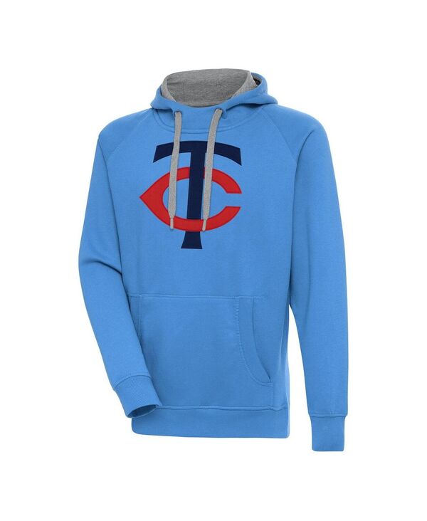 アンティグア メンズ アウター パーカー・スウェット Antigua Men\u0027s Light Blue Minnesota Twins Victory Pullover Hoodie Light Blue 青み