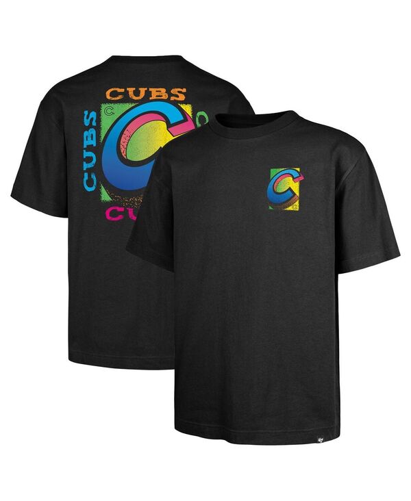 47 ブランド名 メンズ トップス ティーシャツ \u002747 Brand Men\u0027s Black Chicago Cubsundale Foundation T-Shirt Black 黒いこと