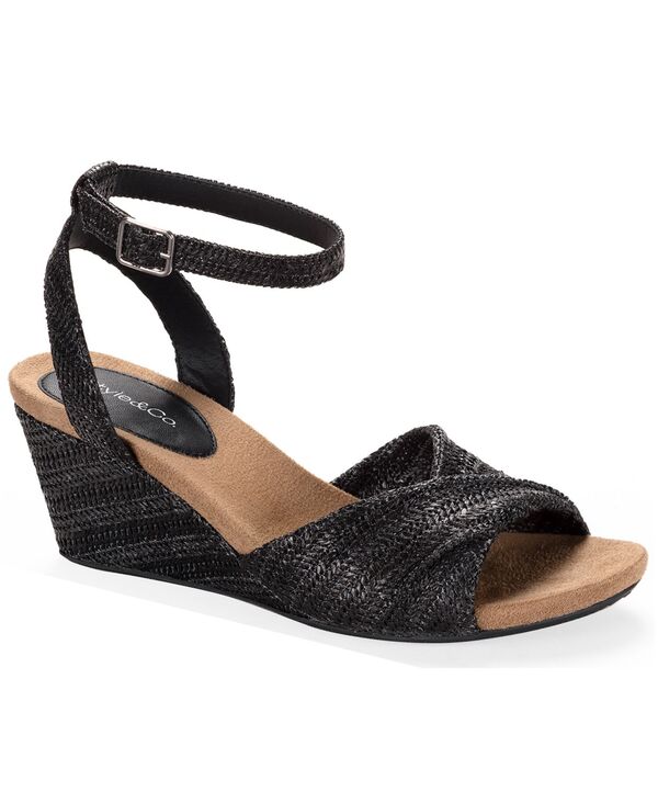スタイルアンドコー レディース シューズ サンダル Style \u0026 Co Women\u0027s Milliee Round Toe Wedge Sandals Black Beauty 黒いこと