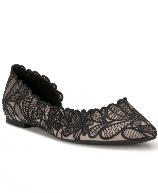 目玉.エヌ.シー 国際的 概念作用 レディース シューズ パンプス I.N.C. International Concepts Women\u0027s Arantza Pointed-Toe d\u0027Orsay Flats Black Lace 黒いこと
