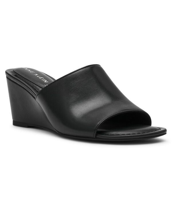 アンクライン レディース シューズ サンダル Anne Klein Women's Charisma Dressy Wedge Sandals Black ブラック｜ReVida 店 12,936円