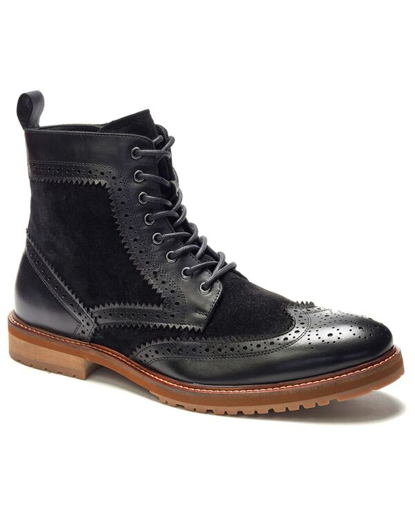アンソニー ヴィア メンズ シューズ ブーツ・レインブーツ ウィングチップ スピード競技 Anthony Veer A. Veer Men\u0027s Langston Wingtip Lace-Up Boots BLACK 黒いこと