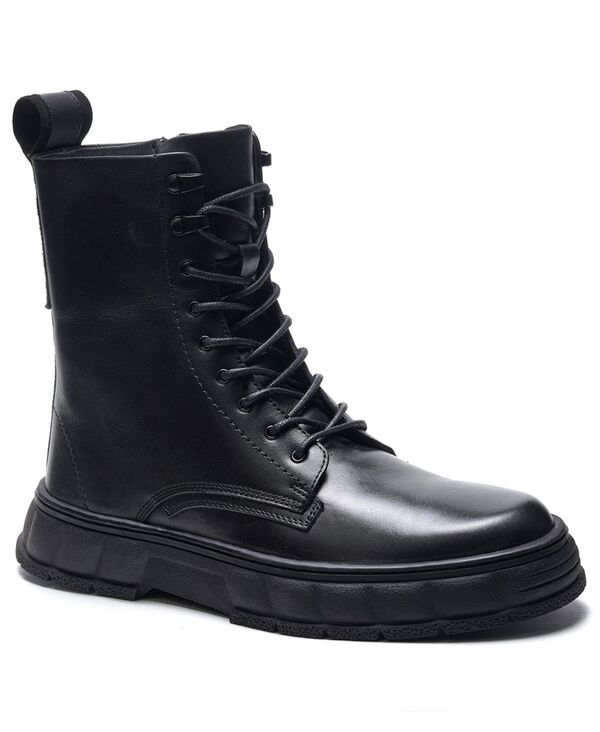 アンソニー ヴィア メンズ シューズ ブーツ・レインブーツ アンクル スピード競技 Anthony Veer A. Veer Men\u0027s Bastion Lace-Up Ankle Boots Black 黒いこと