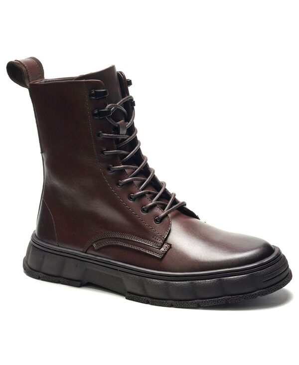 アンソニー ヴィア メンズ シューズ ブーツ・レインブーツ アンクル スピード競技 Anthony Veer A. Veer Men\u0027s Bastion Lace-Up Ankle Boots Brown 赤銅色