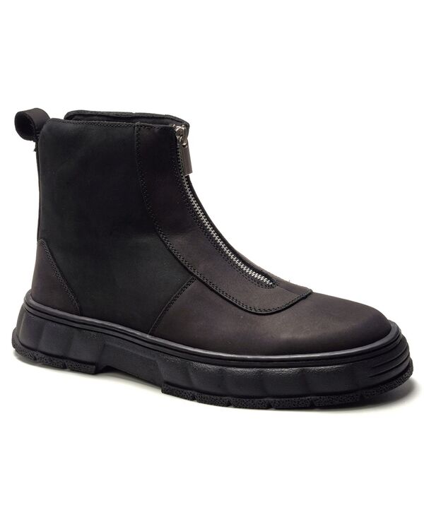 アンソニー ヴィア メンズ シューズ ブーツ・レインブーツ Anthony Veer A. Veer Men\u0027s Vanta Front Zipper Boots Black 黒いこと