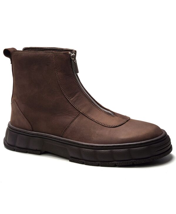 アンソニー ヴィア メンズ シューズ ブーツ・レインブーツ Anthony Veer A. Veer Men\u0027s Vanta Front Zipper Boots Brown 赤銅色