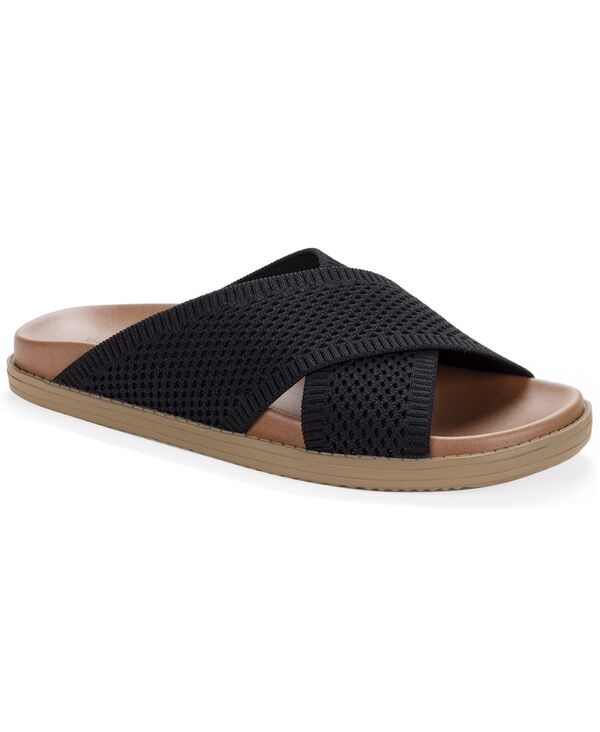 スタイルアンドコー レディース シューズ サンダル 編み物 Style \u0026 Co Women\u0027s Roryy Knit X-Band Footbed Sandals Black Beauty 黒いこと