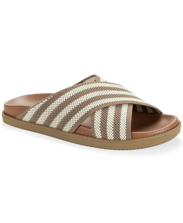 スタイルアンドコー レディース シューズ サンダル 編み物 Style \u0026 Co Women\u0027s Roryy Knit X-Band Footbed Sandals Mountain Stripe 縞模様