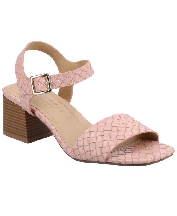 ジュルネ コレクション レディース シューズ サンダル ヒール Journee Collection Women'shaina Woven Block Heel Dressandals Pink Woven ピンク｜ReVida 店
