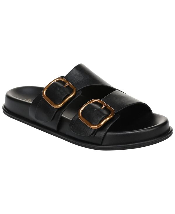 ジャーニ ベルニーニ レディース シューズ サンダル Giani Bernini Women\u0027s Zariah Slide Footbed Flat Sandals Black 黒いこと