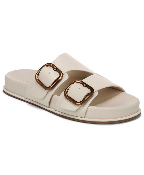 ジャーニ ベルニーニ レディース シューズ サンダル Giani Bernini Women\u0027s Zariah Slide Footbed Flat Sandals White Linen 白いこと