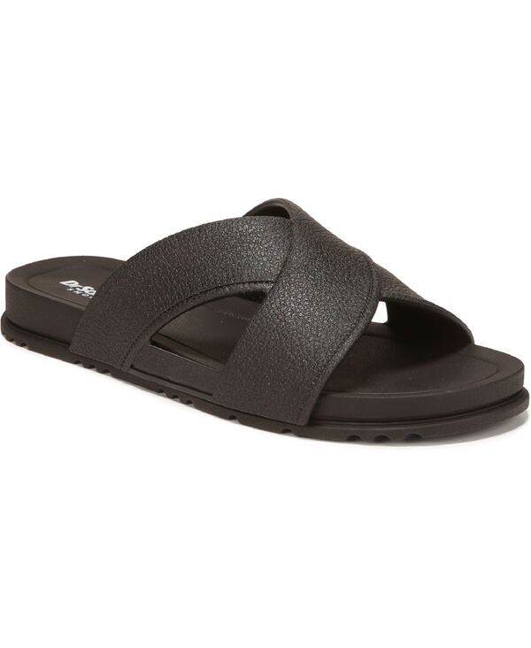 お医者さん・膝掛け レディース シューズ サンダル Dr. Scholl\u0027s Women\u0027sun Dreamer Slide Sandals Black Faux Leather 黒いこと