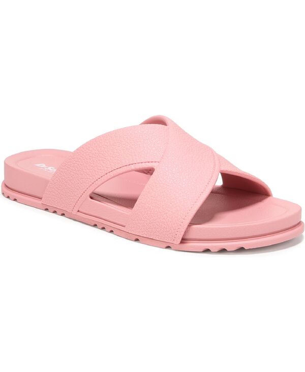 お医者さん・膝掛け レディース シューズ サンダル Dr. Scholl\u0027s Women\u0027sun Dreamer Slide Sandals Paradise Pink Faux Leather サクラ色