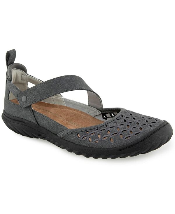 ジャイビーユー レディース シューズ パンプス JBU Women\u0027s Biancasual Mary Jane Flats Charcoal 濃灰色