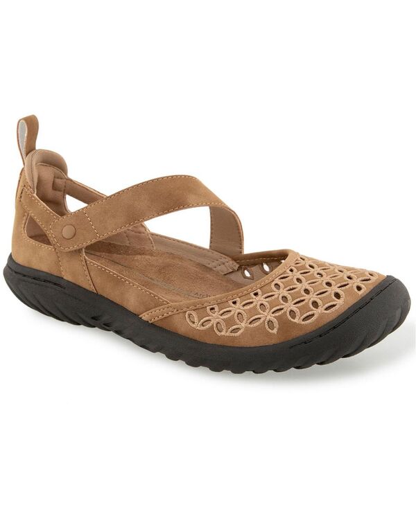 ジャイビーユー レディース シューズ パンプス JBU Women\u0027s Biancasual Mary Jane Flats Tan タン