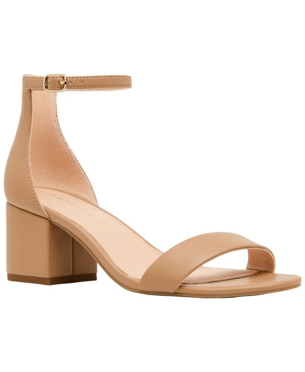 マッデンガール レディース シューズ サンダル 踵 Madden Girl Ileana Two-Piece Block-Heel Sandals Cafe