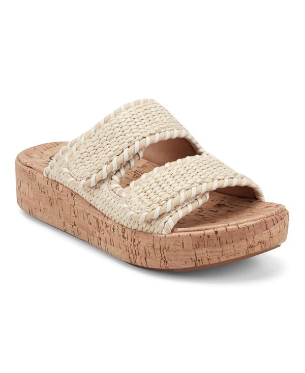 地びた レディース シューズ サンダル プラットホーム 刷り上げる Earth Women\u0027sprinti Platform Wedge Footbed Sandals Natural