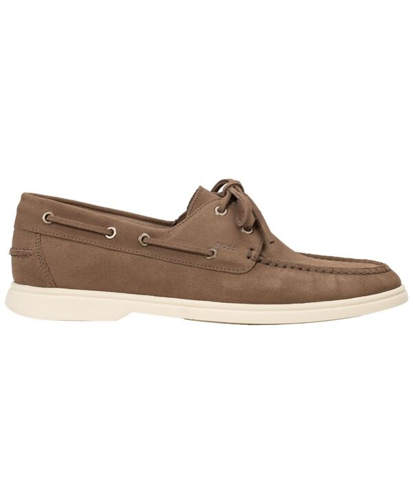 ヒューゴボス メンズ シューズ スリッポン・ローファー BOSS by Hugo Boss Men\u0027sienne Slip-On Boat Shoes Medium beige ベージュ