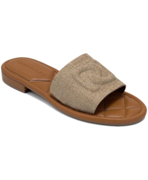 エアロソールズ レディース シューズ サンダル Aerosoles Women\u0027s Jilda Open Toe Flat Sandals Naturalinen
