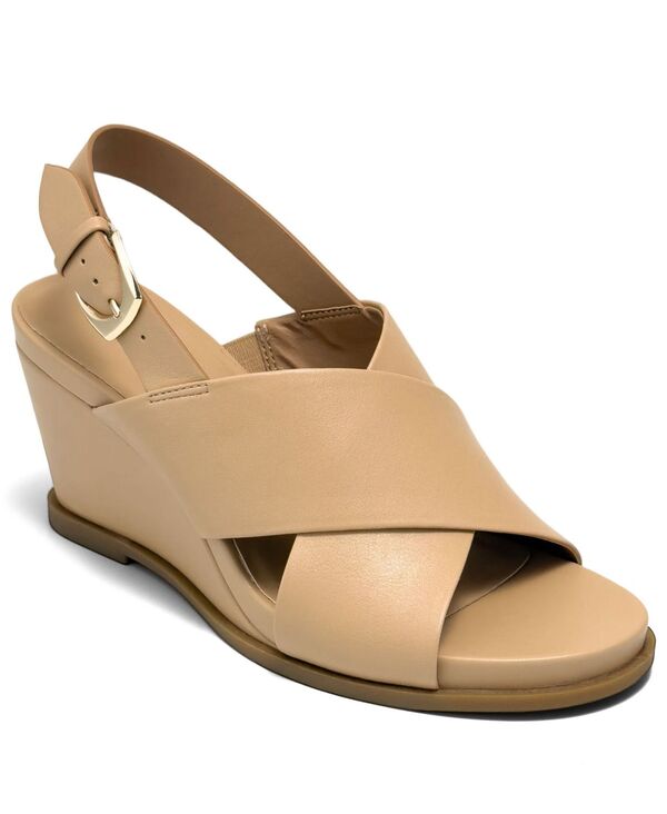 エアロソールズ レディース シューズ サンダル Aerosoles Women\u0027s Dayonara Open Toe Wedge Sandals Beige Bisque ベージュ