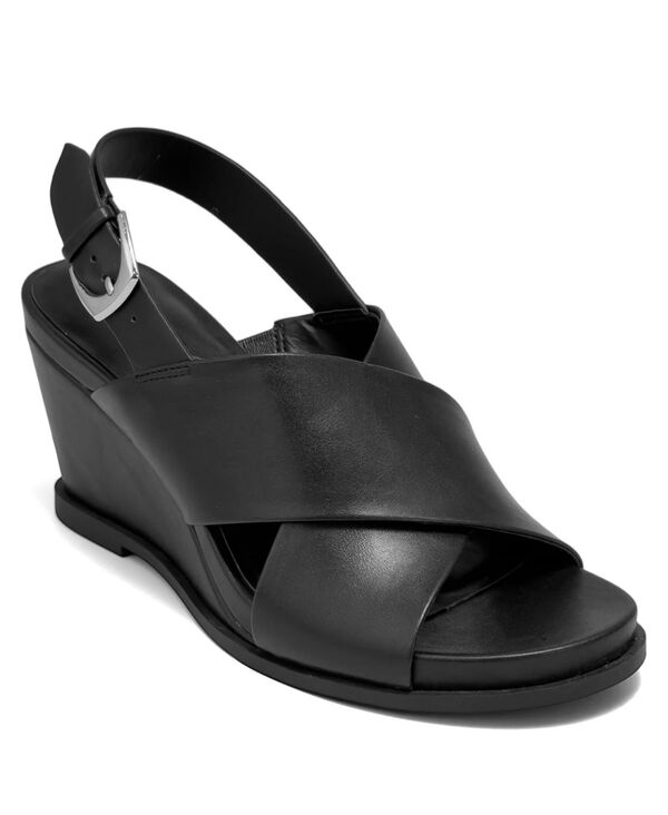 エアロソールズ レディース シューズ サンダル Aerosoles Women\u0027s Dayonara Open Toe Wedge Sandals Black 黒いこと