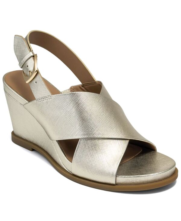 エアロソールズ レディース シューズ サンダル Aerosoles Women\u0027s Dayonara Open Toe Wedge Sandalsoft Gold ゴールド