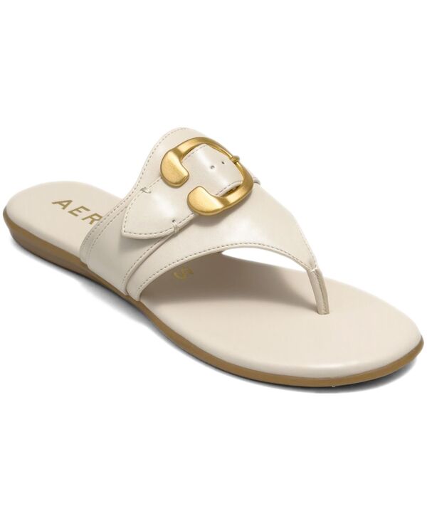 エアロソールズ レディース シューズ サンダル Aerosoles Women\u0027s Glitz Open Toe Flat Sandals Eggnog
