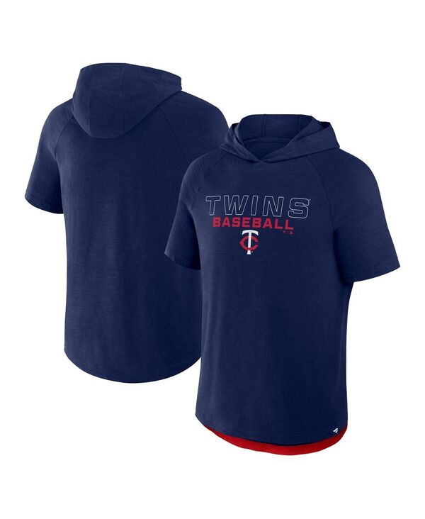 ファナティクス メンズ トップス ティーシャツ パーカー Fanatics Men\u0027s Navy Minnesota Twins Clubhouse Optimal Play Raglan Hoodie T-Shirt Navy Red 米国海軍