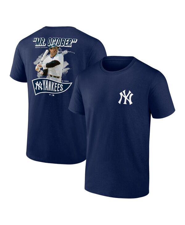 ファナティクス メンズ トップス プルオーバー Fanatics Men\u0027s Reggie Jackson Athletic Navy New York Yankees Retired Player Nickname \u0026 Number T-Shirt Athletic Navy 米国海軍